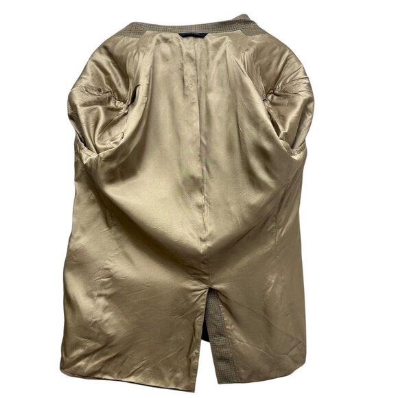 BROOKS BROTHERS Mens Wool Blazer 42R Brown Houndstooth Sport Coat Classic Preppy - Picture 12 of 16